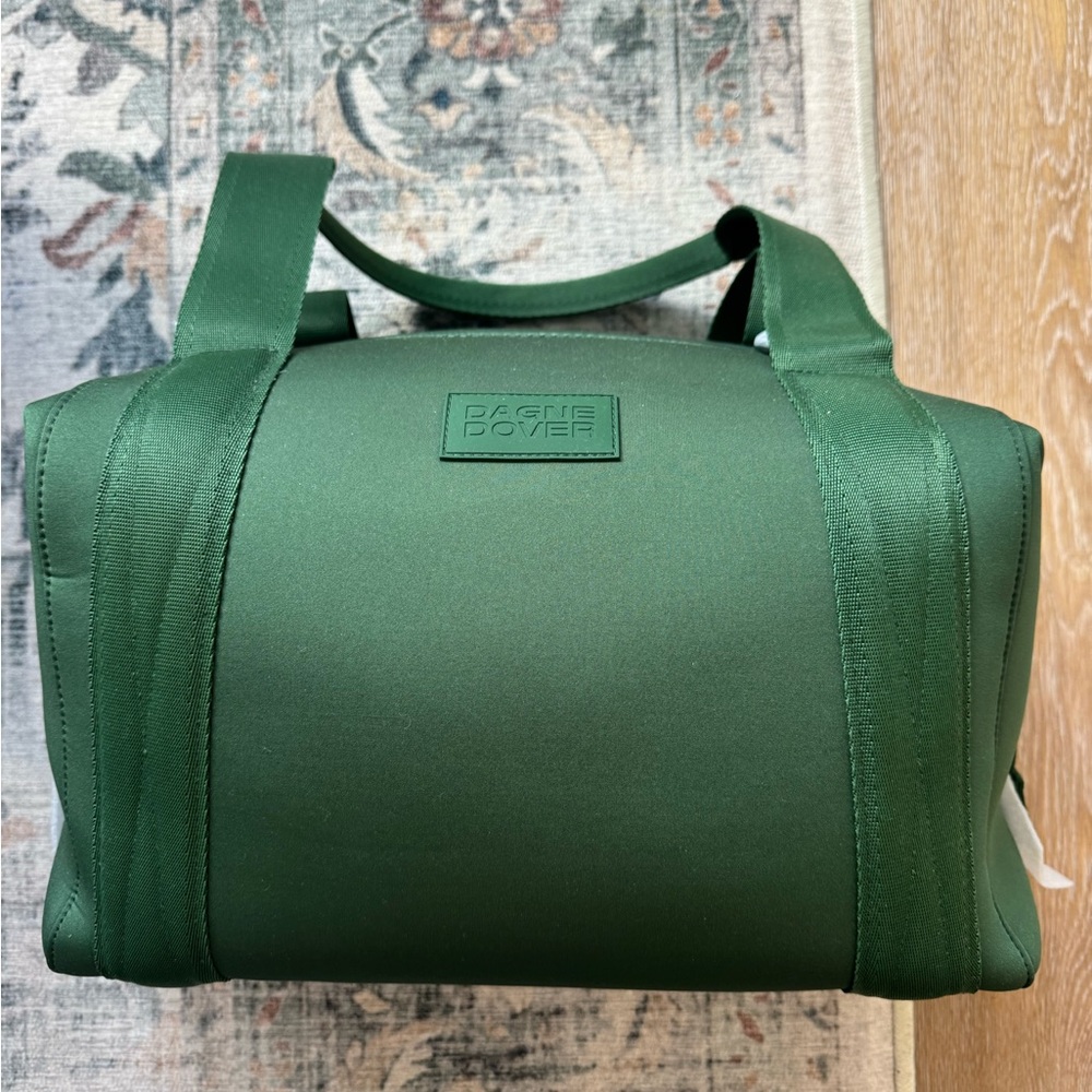 Dagne Dover Pine Green Limited Edition Landon neoprene carryall Bag medium